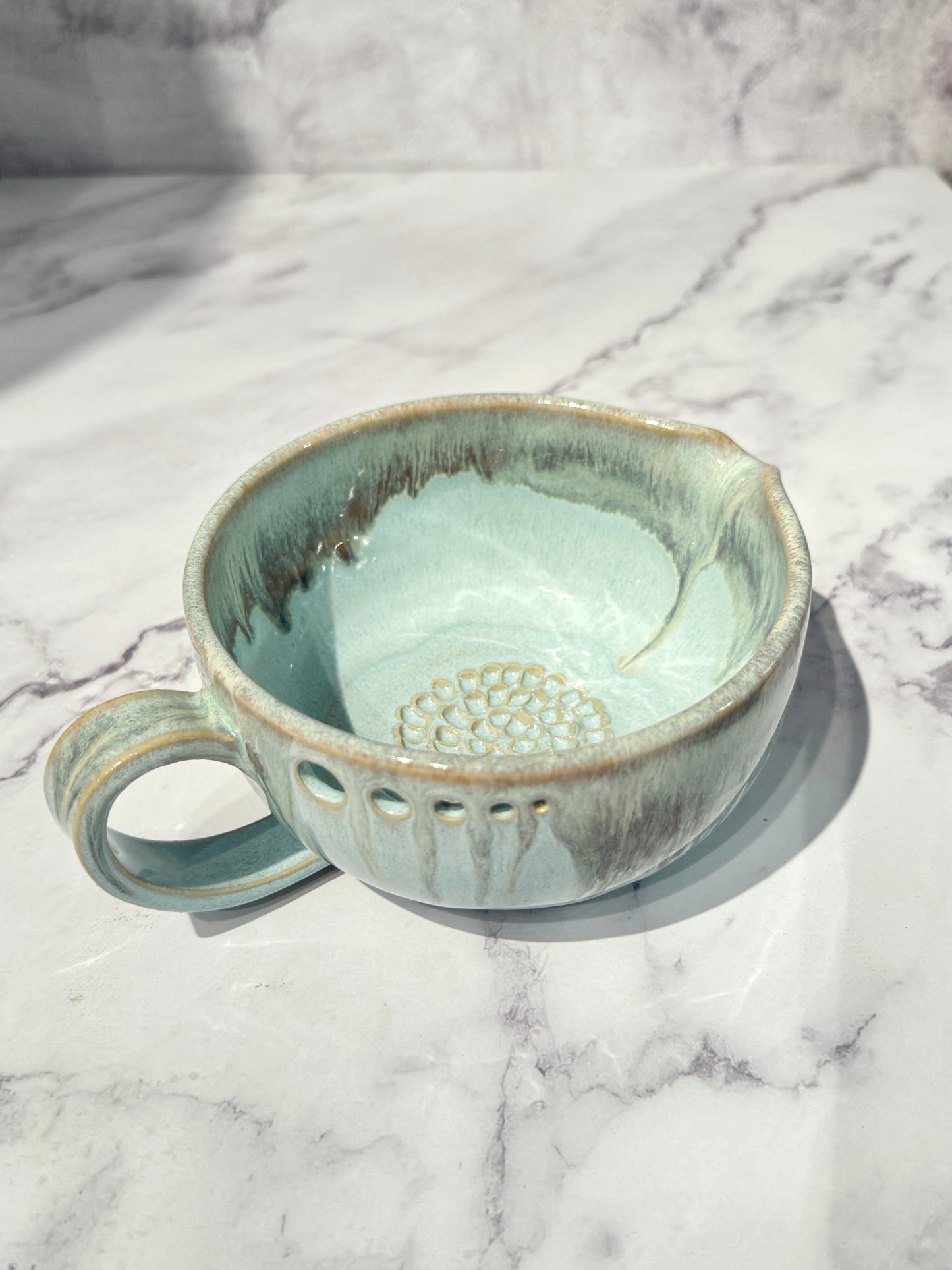 The Garlic Grater Salad DRESSING Bowl | Glacier Melt