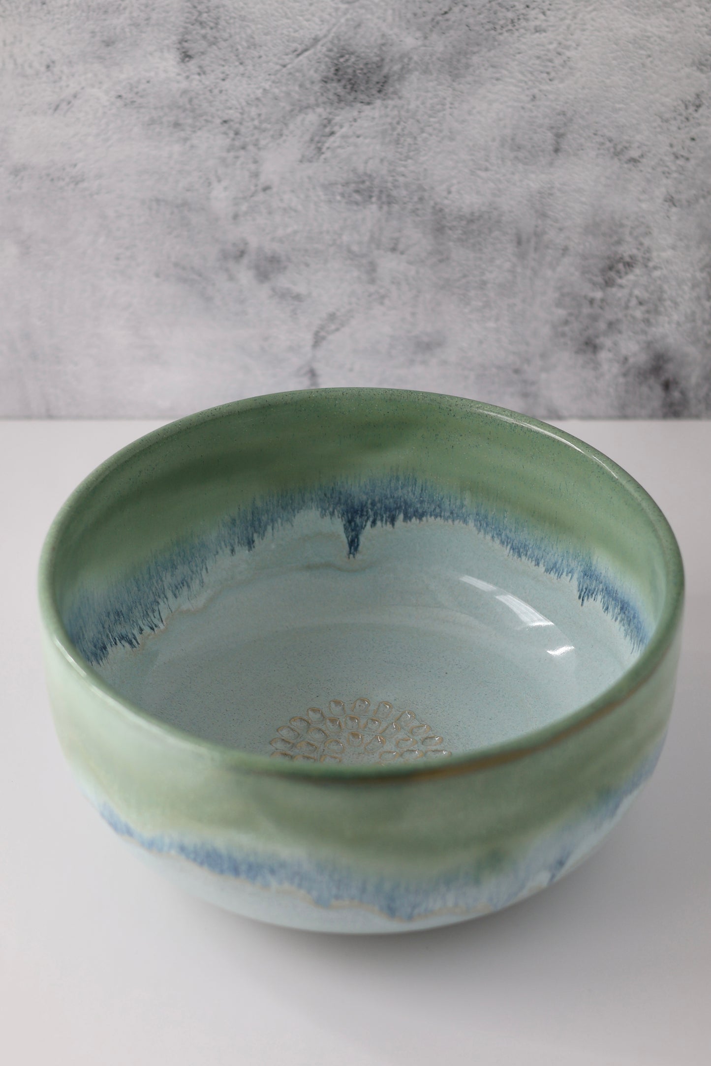 The Garlic Grater Salad Bowl | Sea Glass