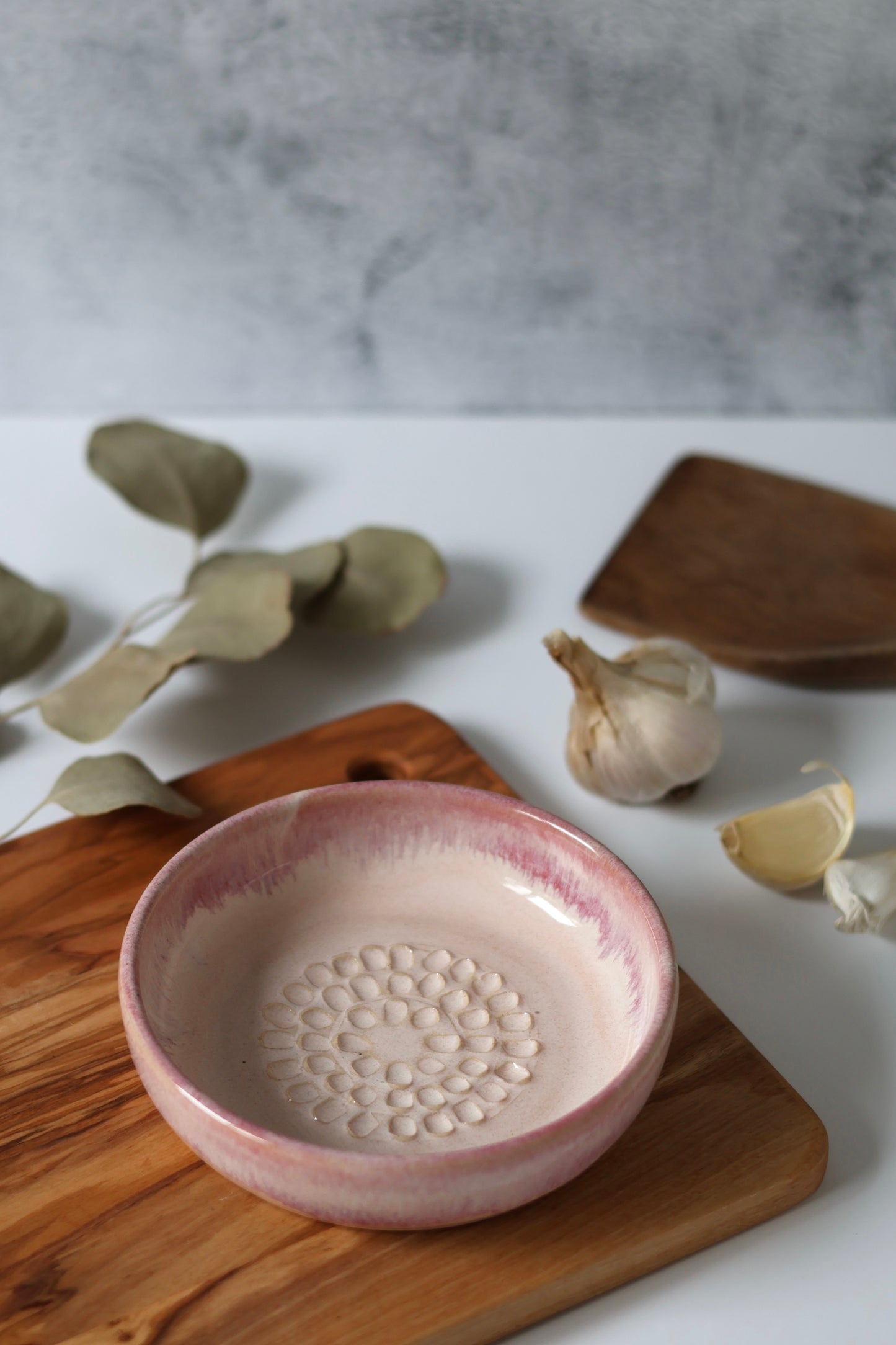 Garlic Grater Plate | Cherry Blossom