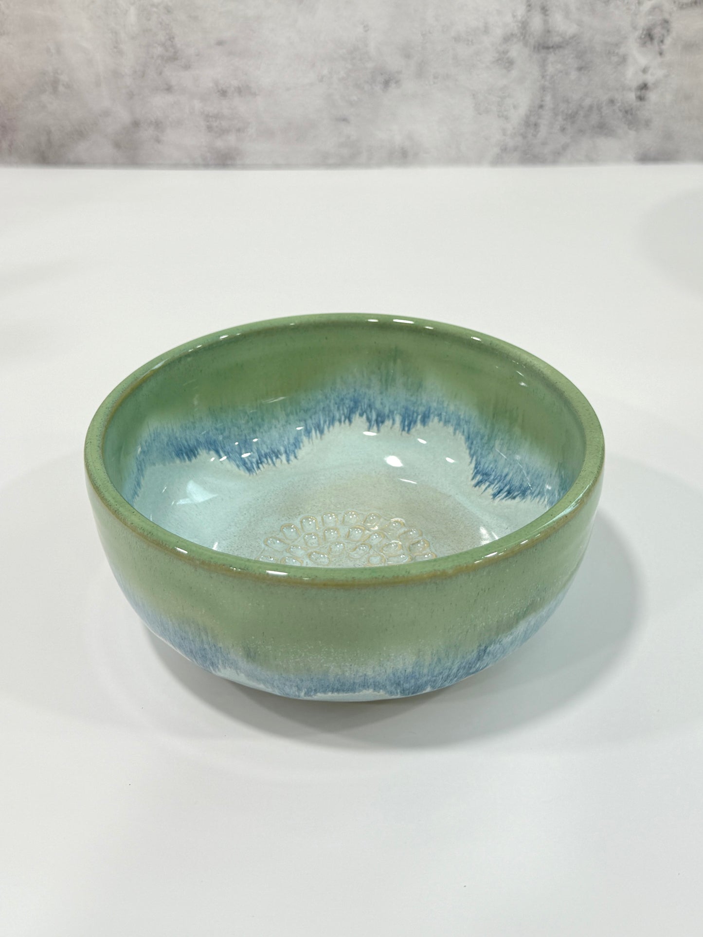 The PERSONAL Garlic Grater Salad Bowl | Sea Glass