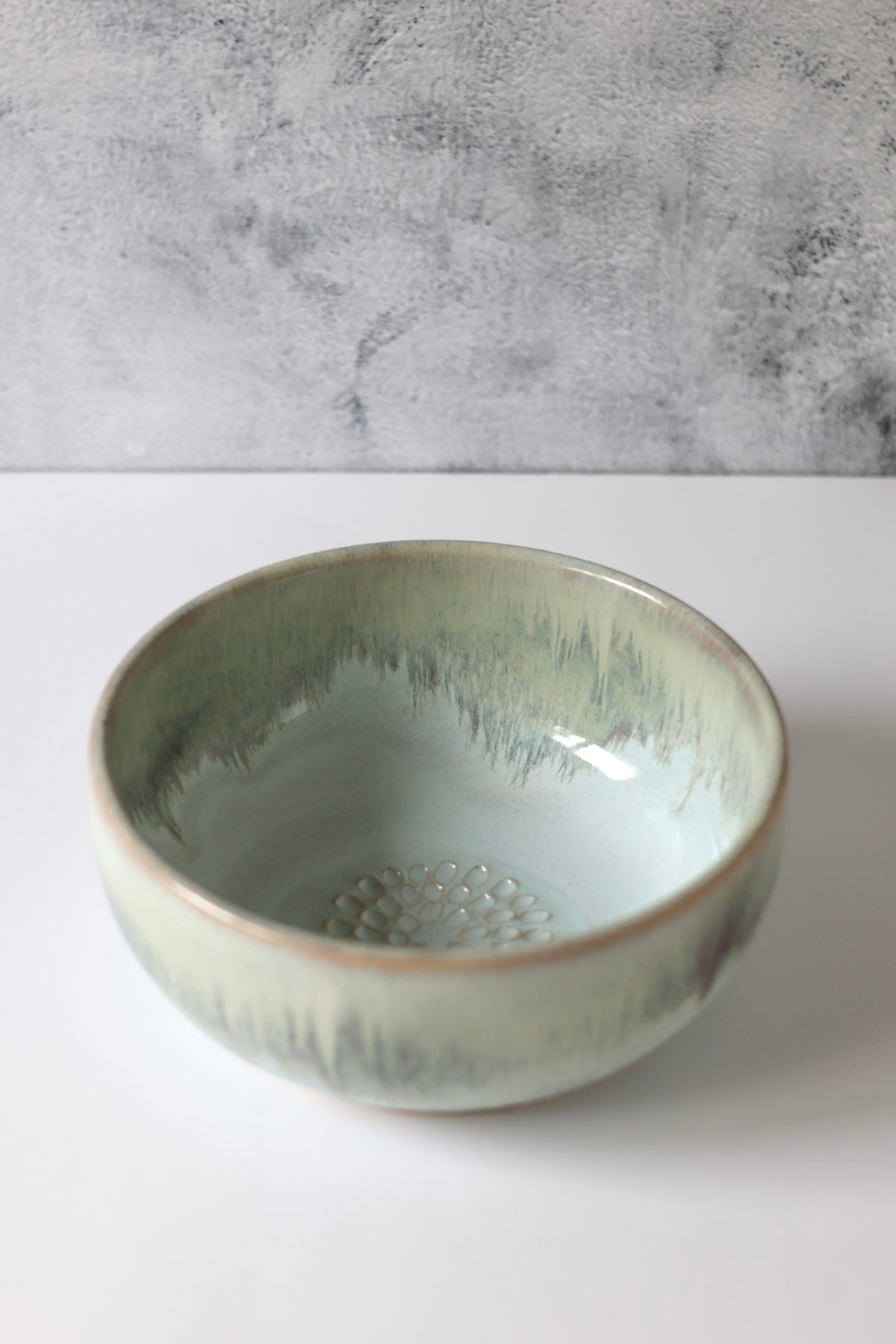The PERSONAL Garlic Grater Salad Bowl | Glacier Melt | MADE TO ORDER