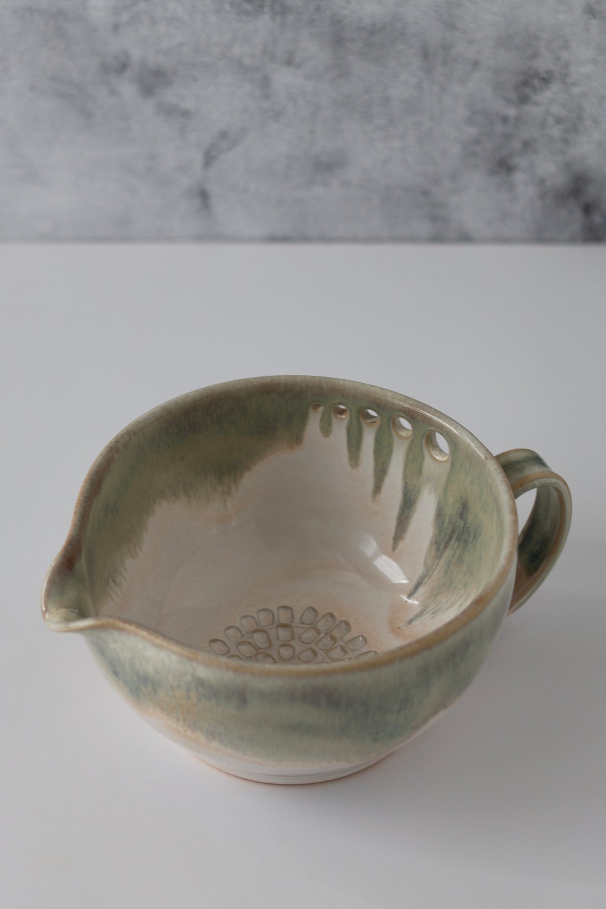 The Garlic Grater Salad DRESSING Bowl | Pastel Rainbow | MADE TO ORDER