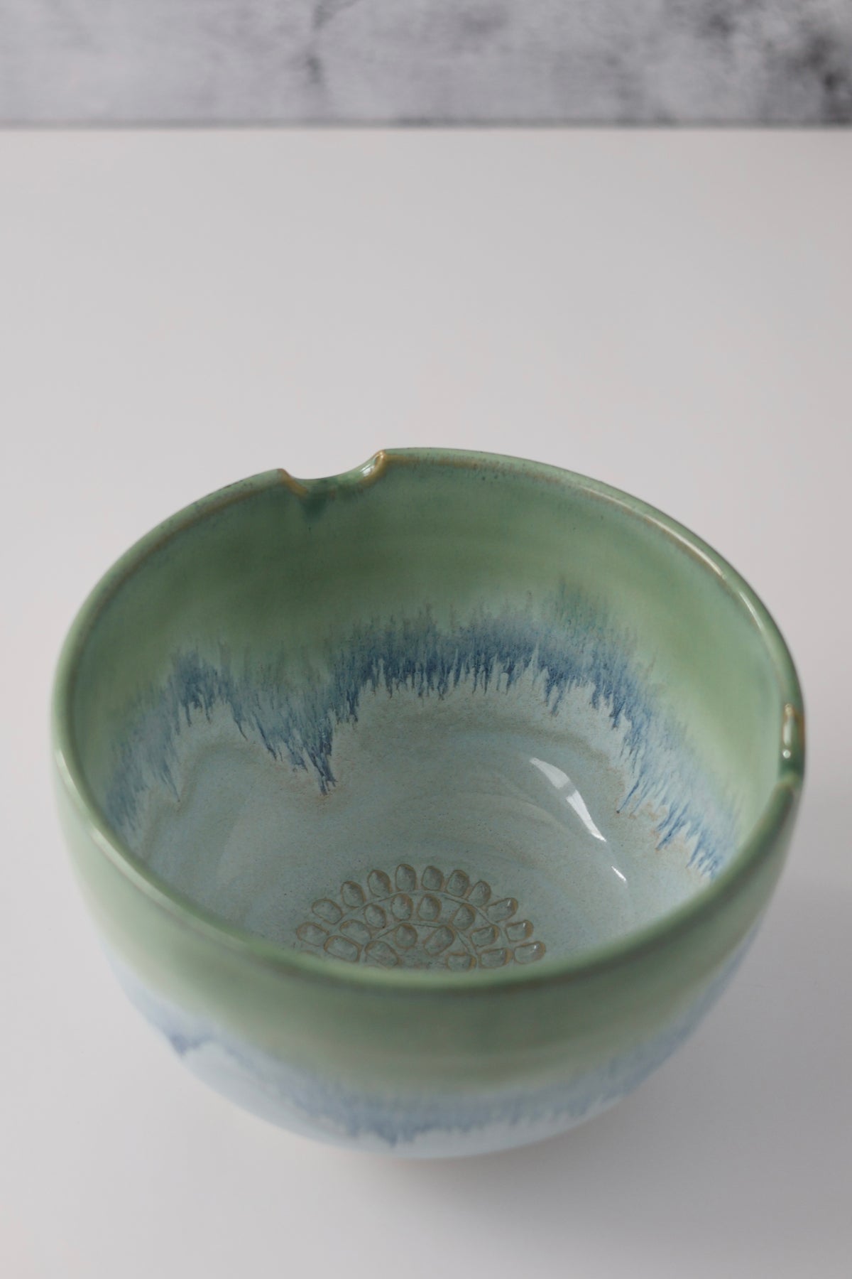The Garlic Grater Ramen Bowl | Sea Glass | MADE TO ORDER