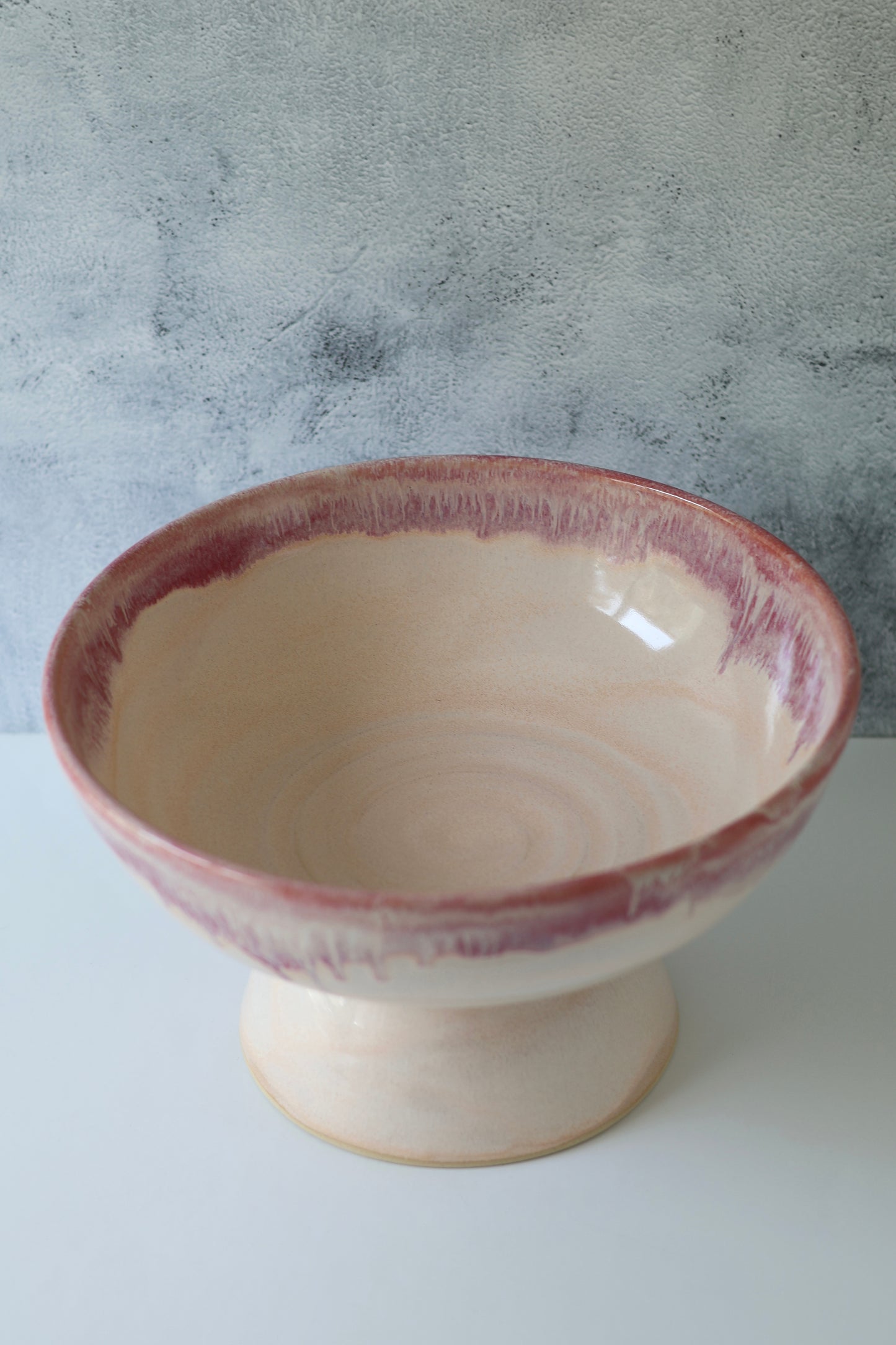 Pedestal Serving Bowl | Cherry Blossom