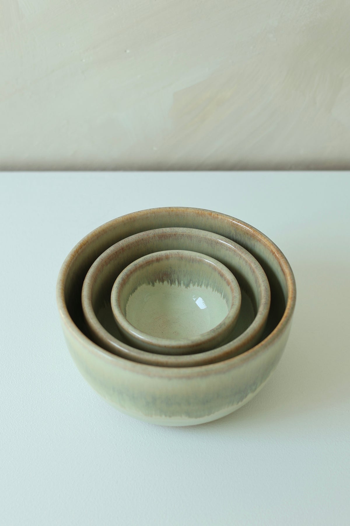 Mini Nesting Prep Bowls | Dewy Moss | MADE TO ORDER