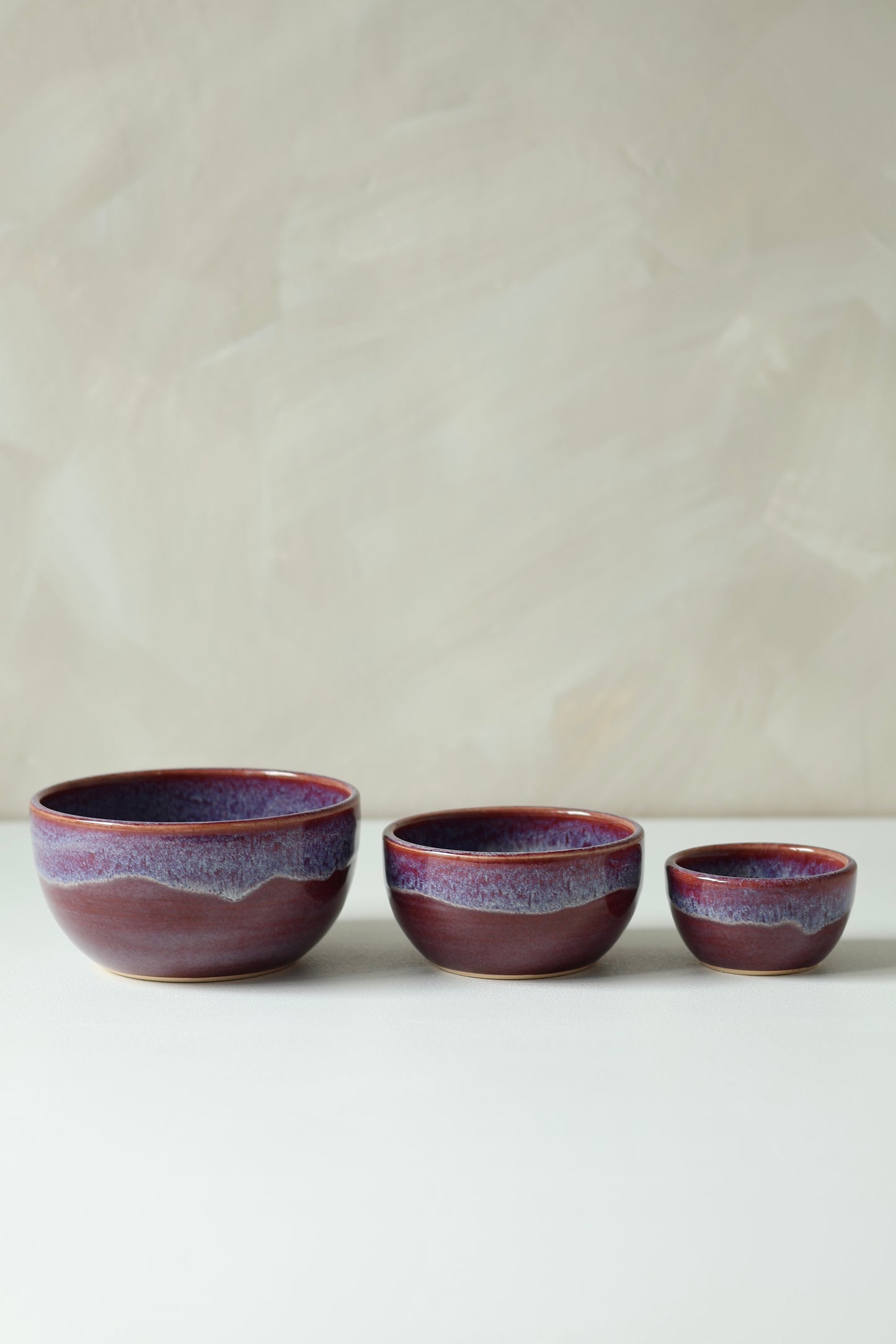 Mini Nesting Prep Bowls | Amethyst