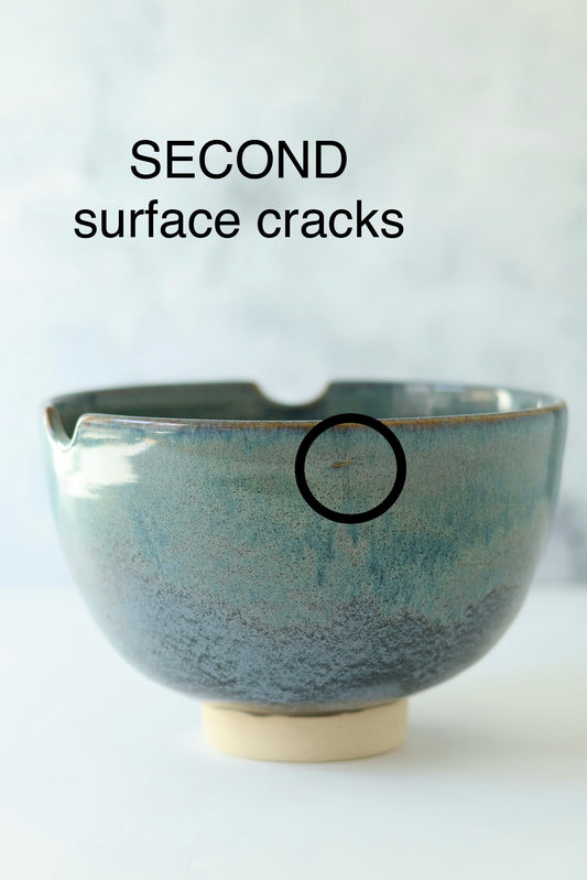 SECOND The Garlic Grater Ramen Bowl | Stormy Midnight | Surface Cracks 30% OFF