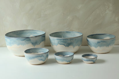Nesting Mixing Bowl Set | Ocean Drip | MADE TO ORDER