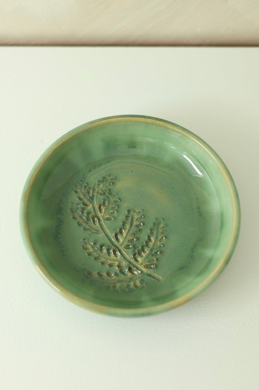 Fern Garlic Grater Plate | Fern Green