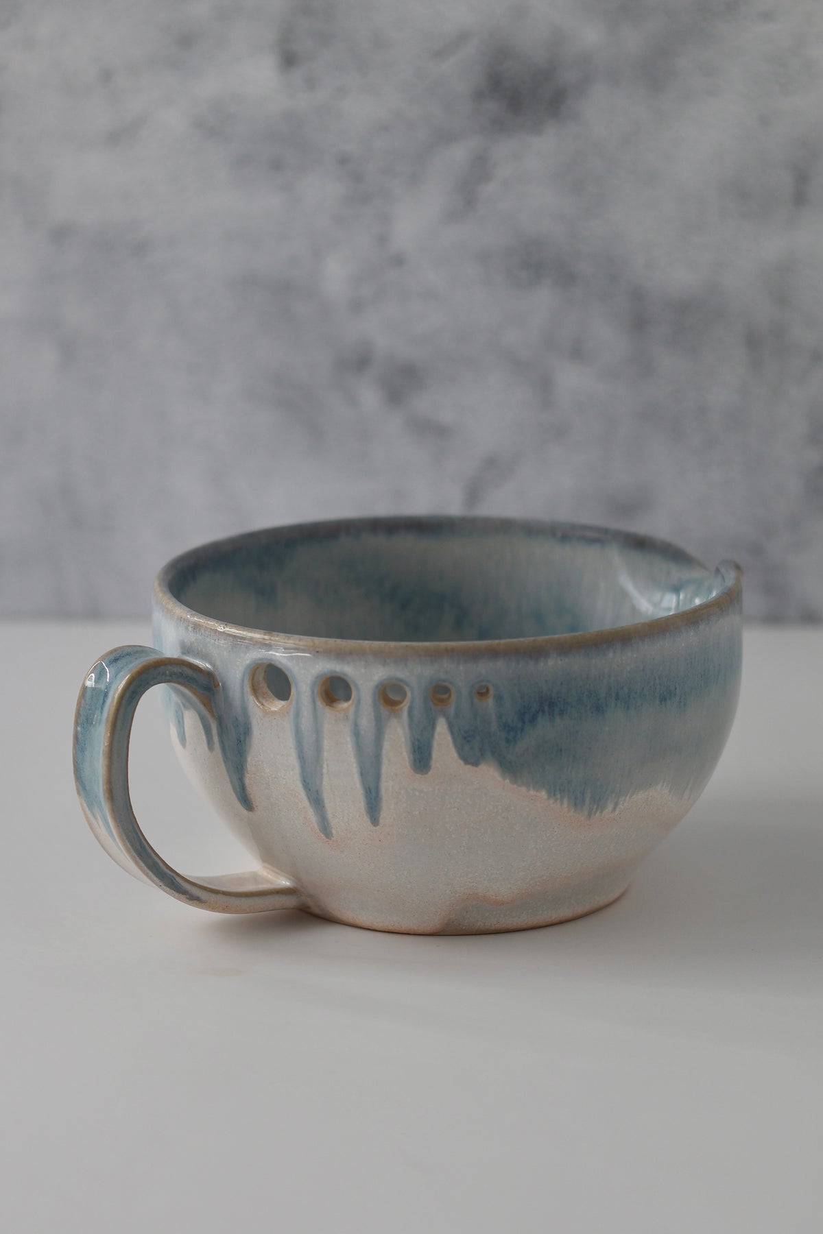 The Garlic Grater Salad DRESSING Bowl | Ocean Drip | MADE TO ORDER