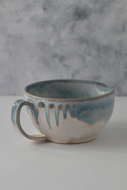 The Garlic Grater Salad DRESSING Bowl | Ocean Drip | MADE TO ORDER