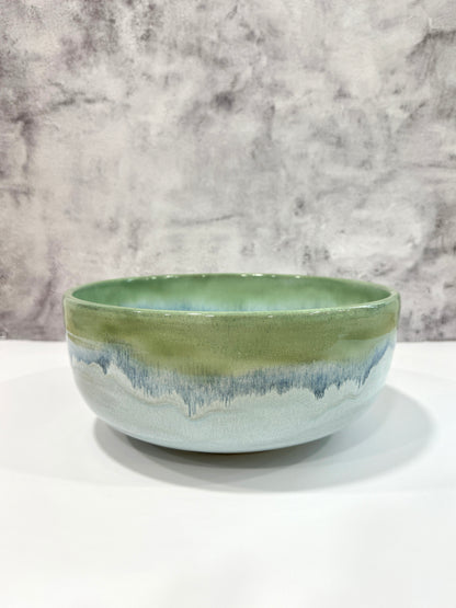 XL The Garlic Grater Salad Bowl | Sea Glass