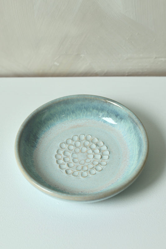 Garlic Grater Plate | Turquoise Waters