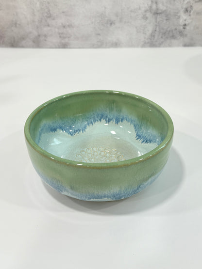 The PERSONAL Garlic Grater Salad Bowl | Sea Glass