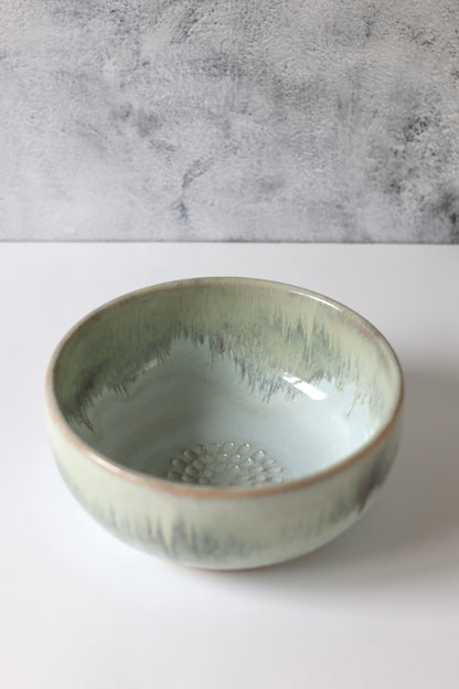 The PERSONAL Garlic Grater Salad Bowl | Glacier Melt | MADE TO ORDER