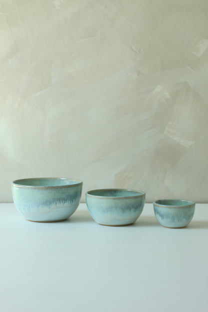 Mini Nesting Prep Bowls | Turquoise Waters | MADE TO ORDER
