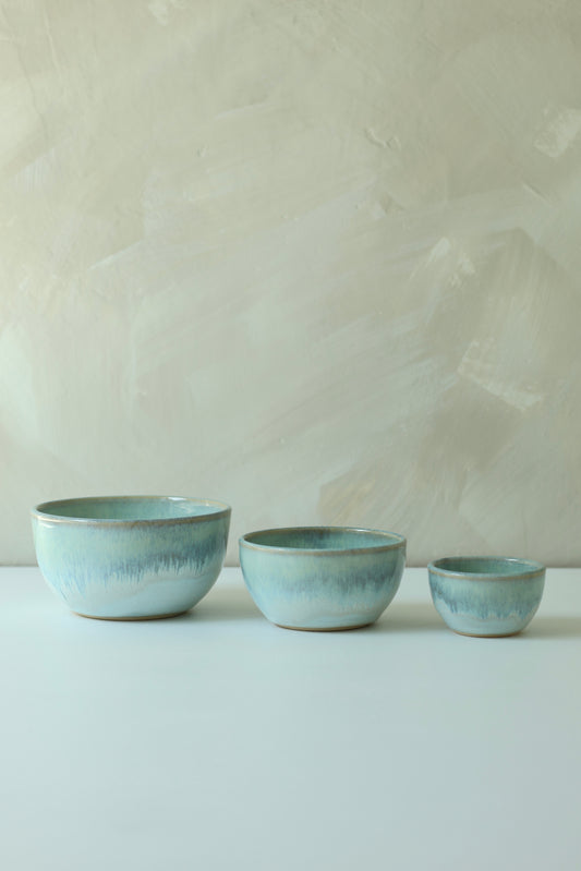 Mini Nesting Prep Bowls | Turquoise Waters | MADE TO ORDER