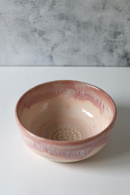 The PERSONAL Garlic Grater Salad Bowl | Cherry Blossom