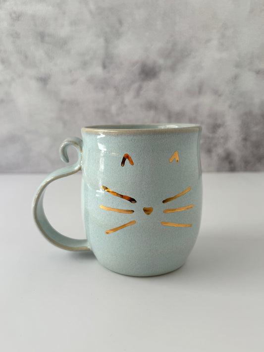 14 oz Cat Mug | Blue