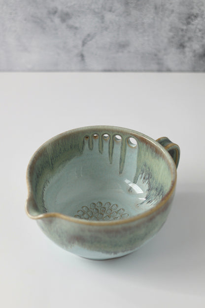 The Garlic Grater Salad DRESSING Bowl | Glacier Melt | MADE TO ORDER