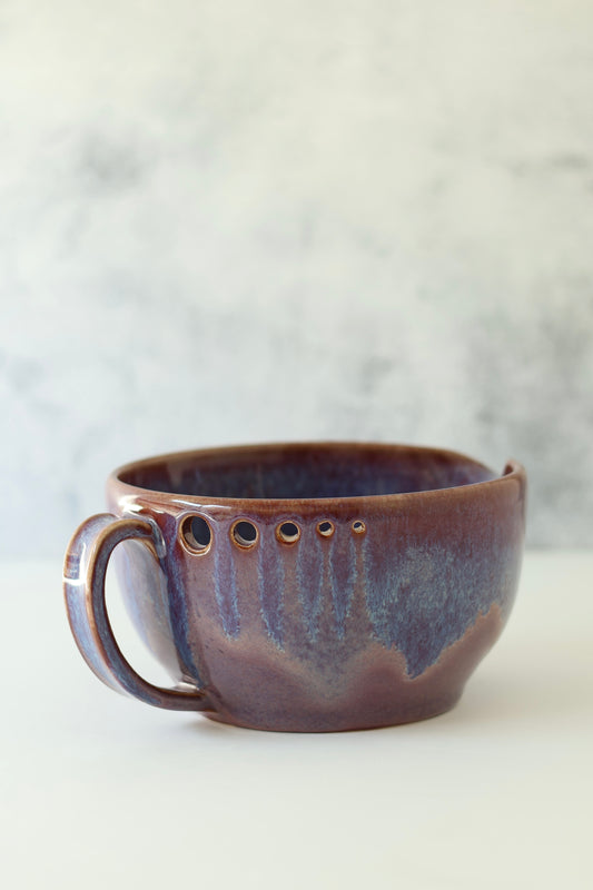 The Garlic Grater Salad DRESSING Bowl | Amethyst