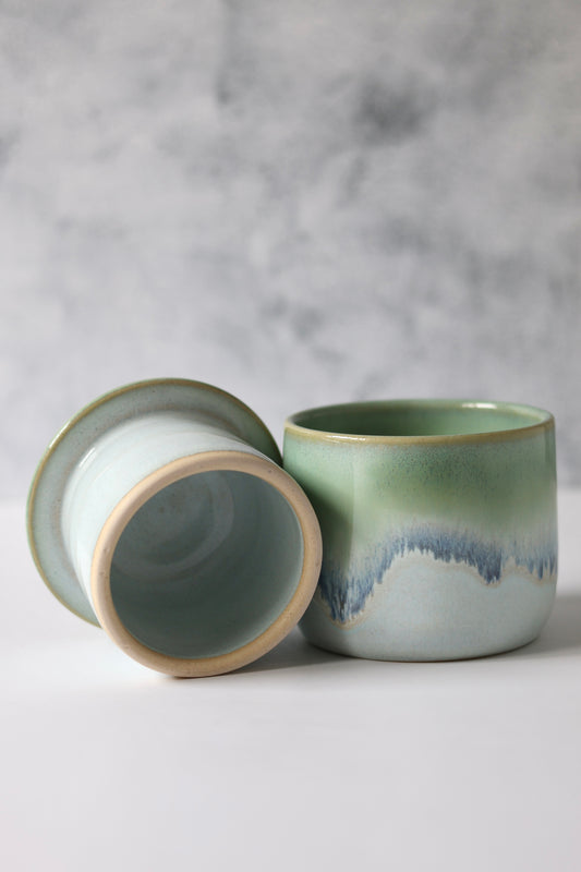 Butter Crock | Sea Glass