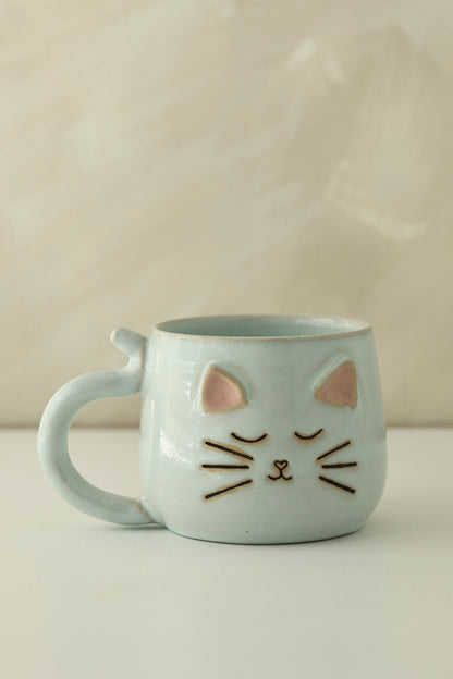 Cat Mug | Blue | MADE TO ORDER