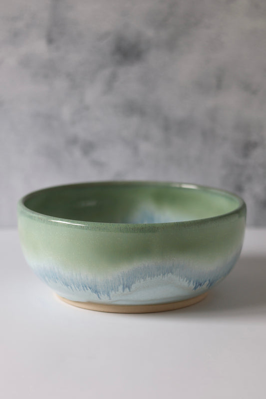 The PERSONAL Garlic Grater Salad Bowl | Sea Glass