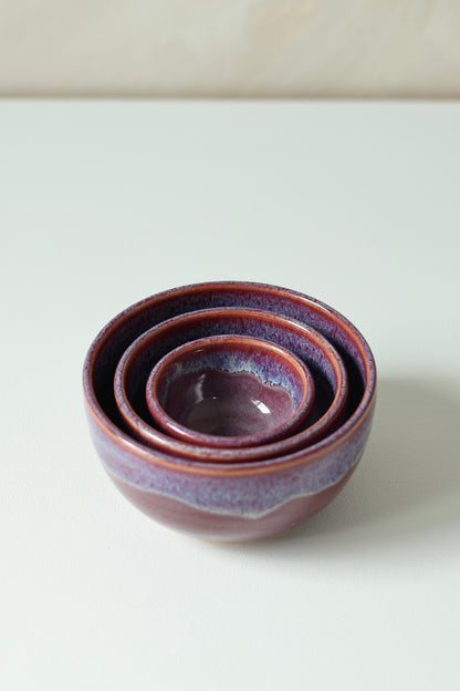 Mini Nesting Prep Bowls | Amethyst
