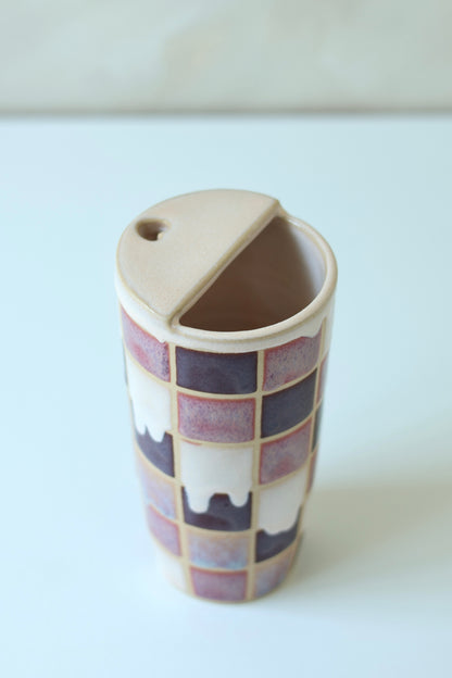 16oz Travel Cup | Checkered | Valentine’s Day Collection