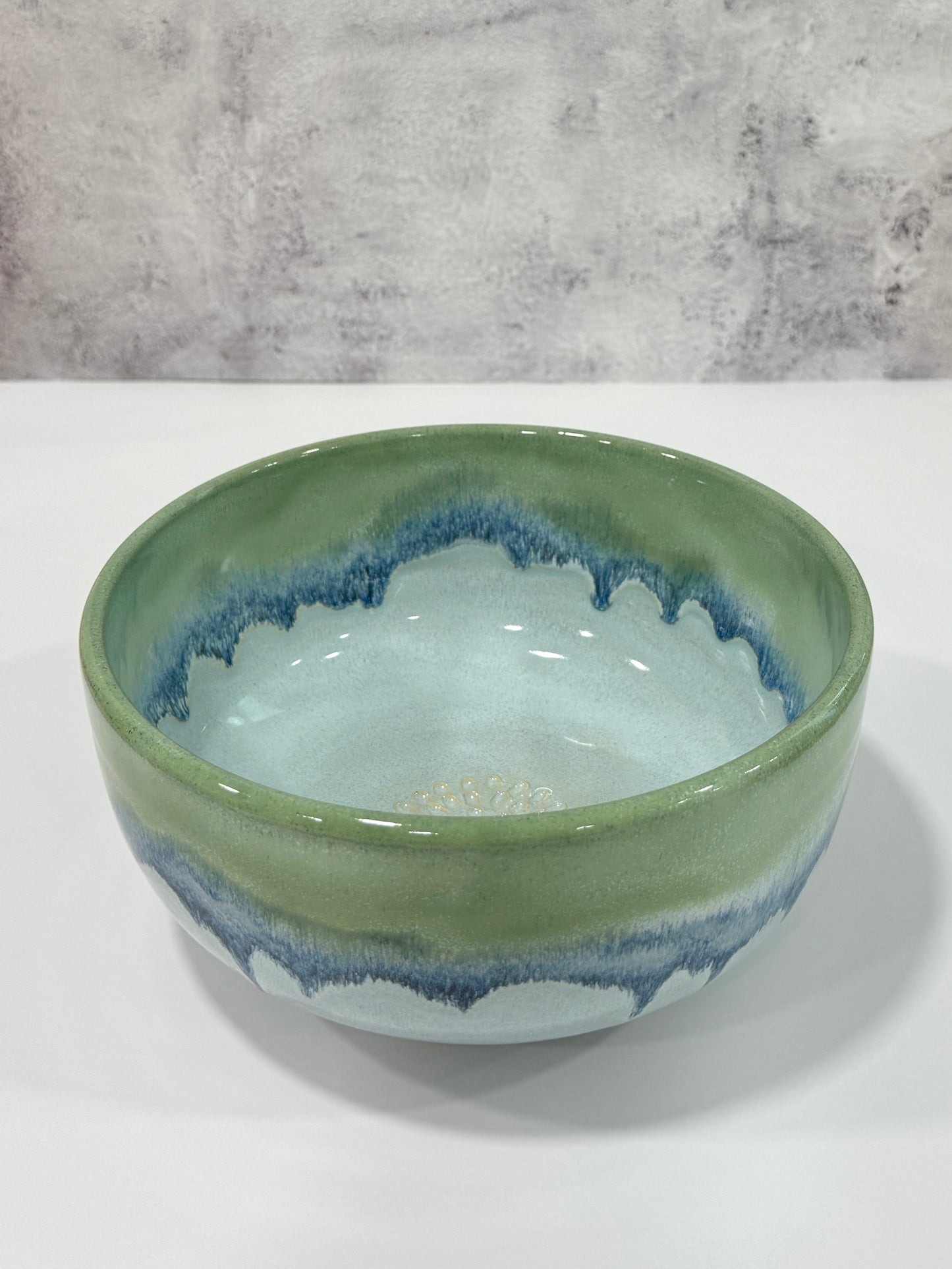 The Garlic Grater Salad Bowl | Sea Glass