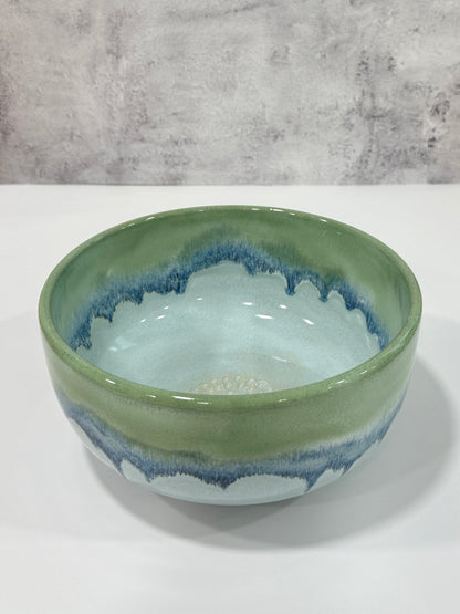 The Garlic Grater Salad Bowl | Sea Glass
