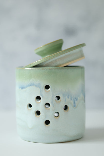 Garlic Keeper | Sea Glass