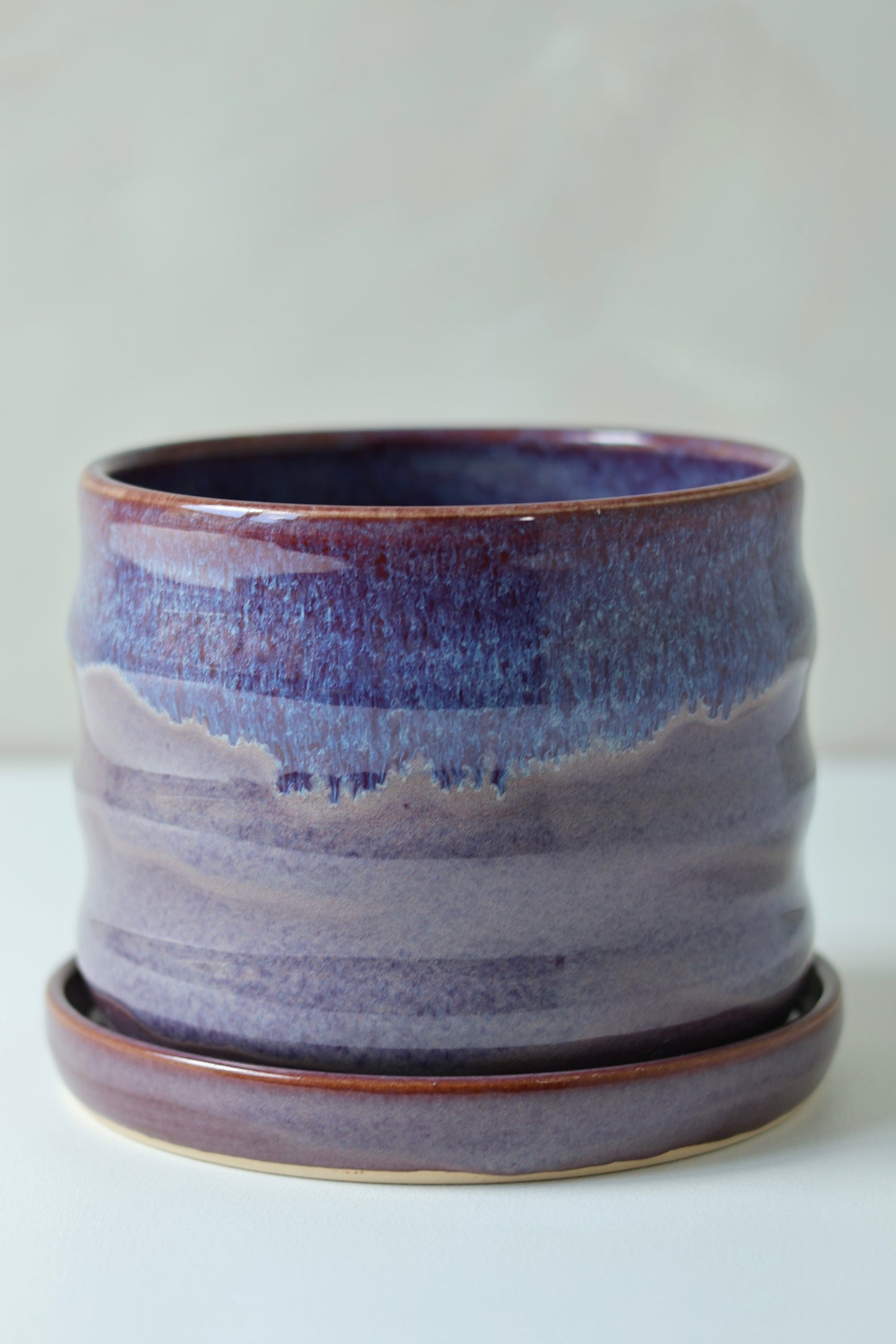 Wavy Planter Pot | Amethyst
