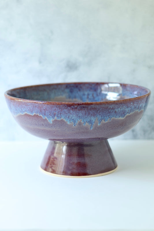 Pedestal Serving Bowl | Amethyst