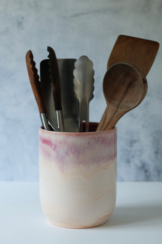 Utensil Holder | Cherry Blossom | MADE TO ORDER