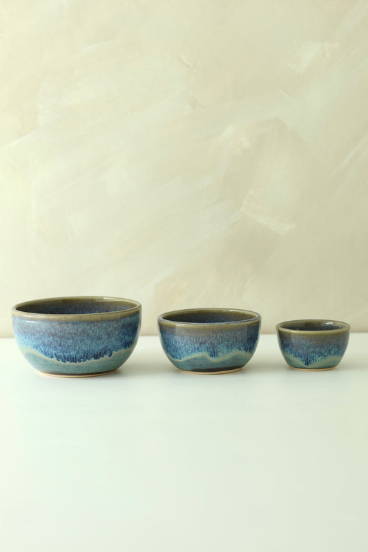 Mini Nesting Prep Bowls | Wave Break | MADE TO ORDER
