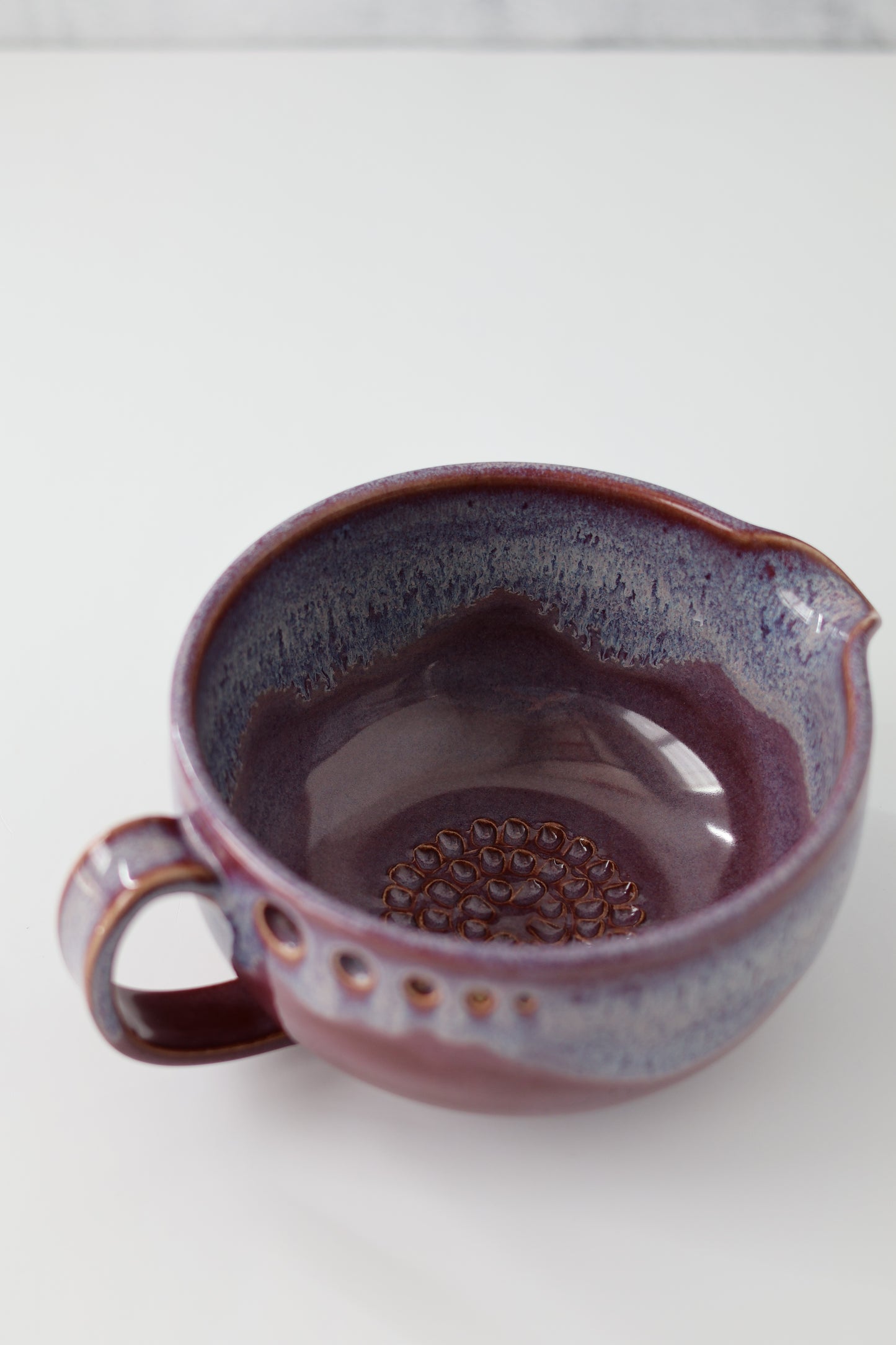 The Garlic Grater Salad DRESSING Bowl | Amethyst