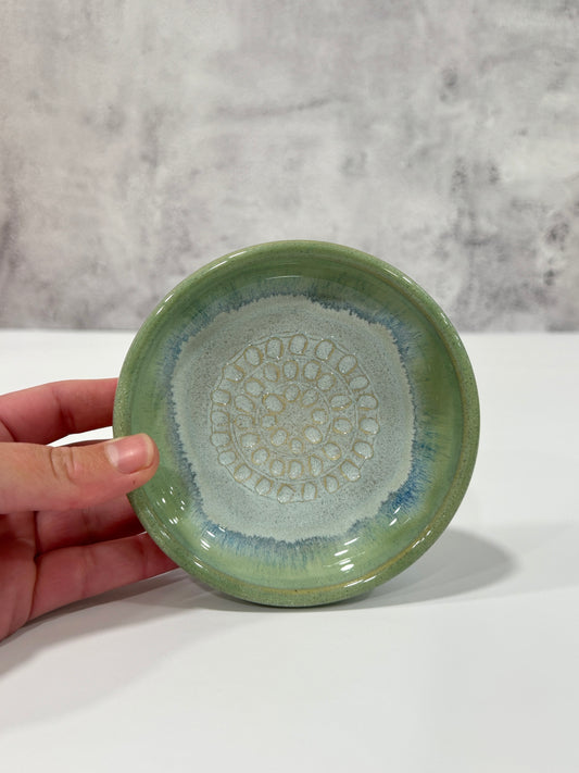 Garlic Grater Plate | Sea Glass