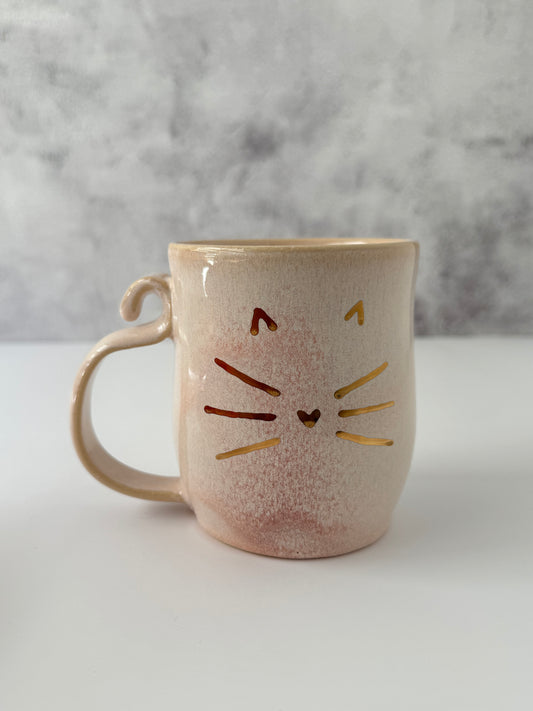 14 oz Cat Mug | Pink