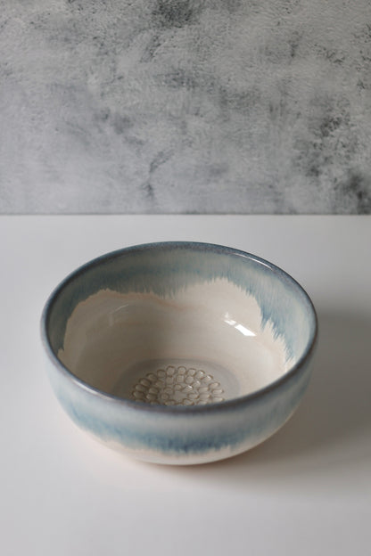 The PERSONAL Garlic Grater Salad Bowl | Ocean Drip | MADE TO ORDER