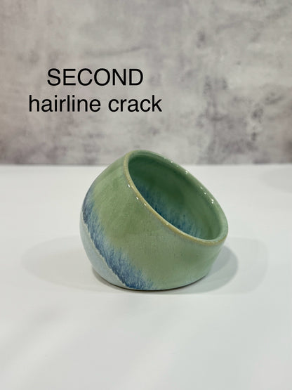 SECOND Salt Cellar | Sea Glass | Hairline crack 20% OFF