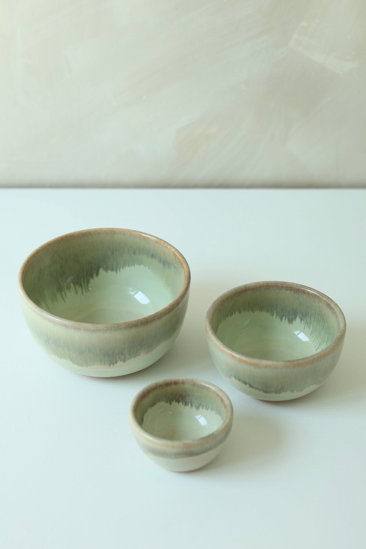Mini Nesting Prep Bowls | Dewy Moss | MADE TO ORDER