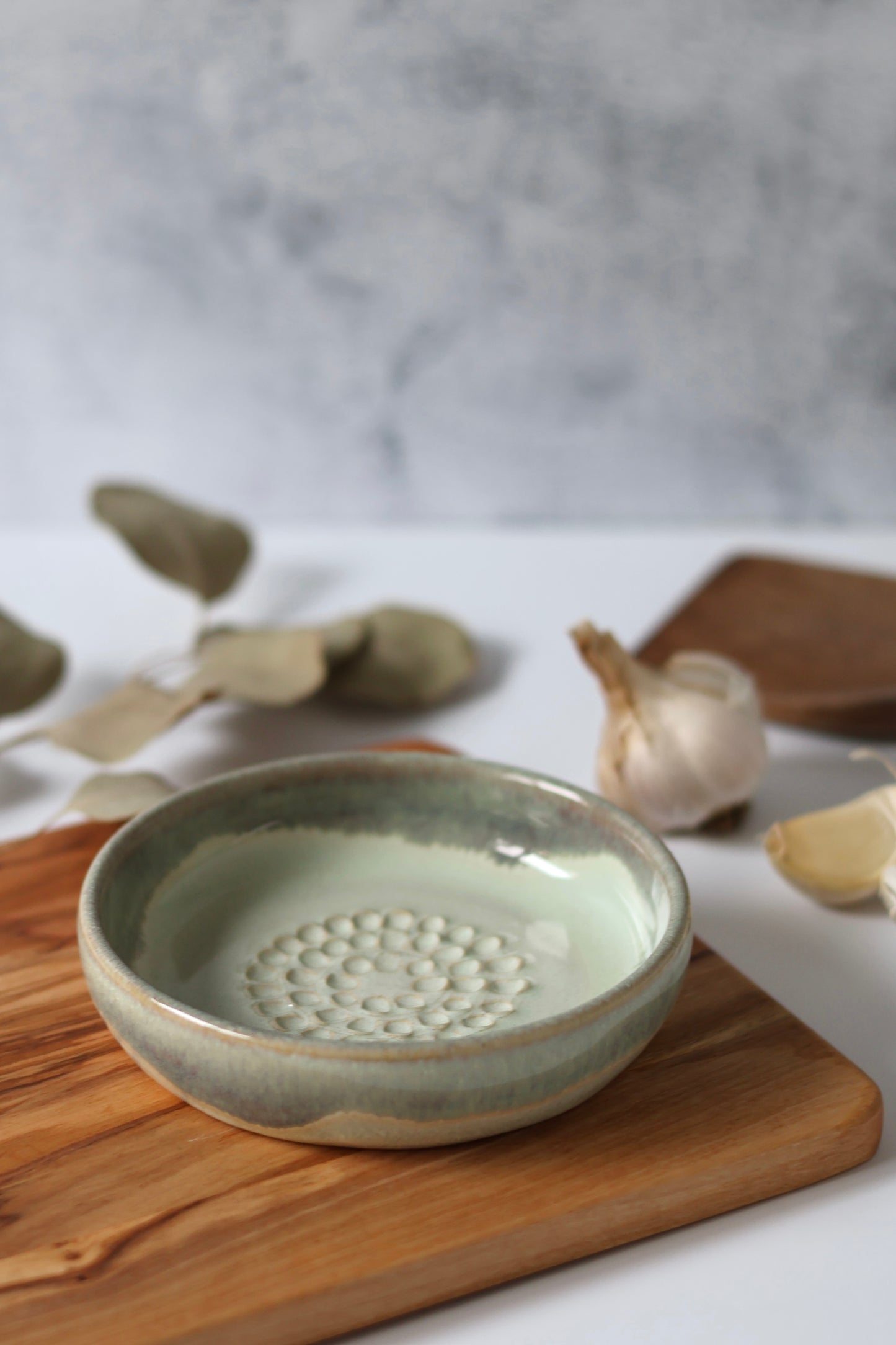 Garlic Grater Plate | Dewy Moss