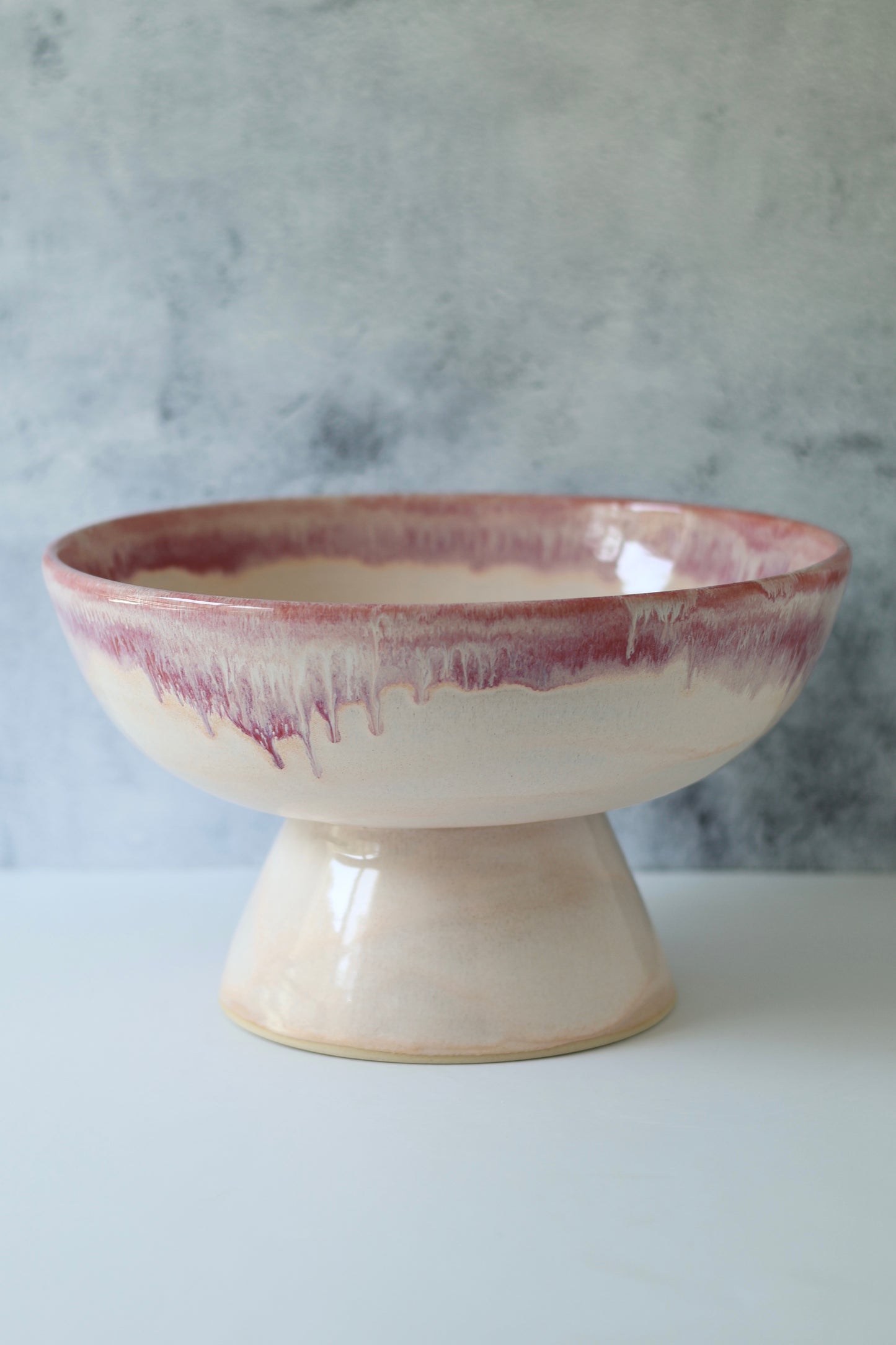 Pedestal Serving Bowl | Cherry Blossom