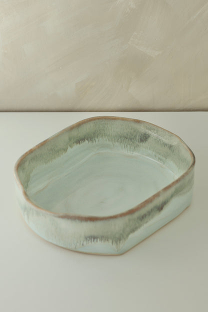 Baking Dish with Molded Handles | Glacier Melt