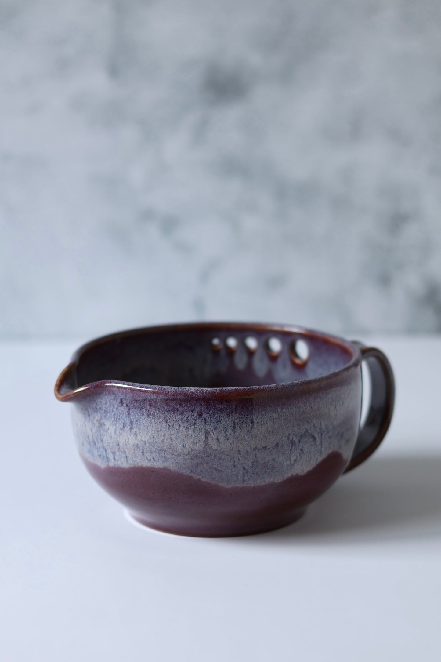 The Garlic Grater Salad DRESSING Bowl | Amethyst