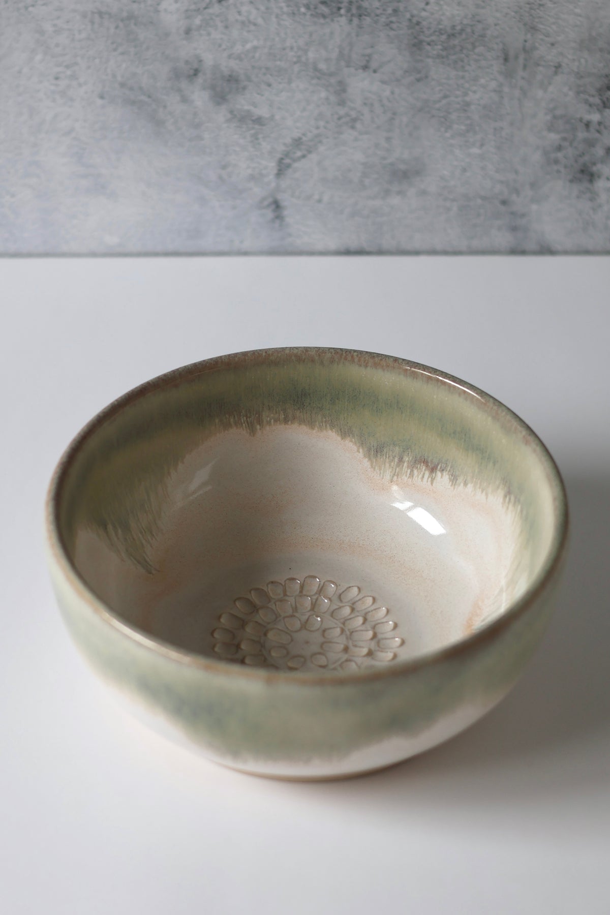 The PERSONAL Garlic Grater Salad Bowl | Pastel Rainbow | MADE TO ORDER