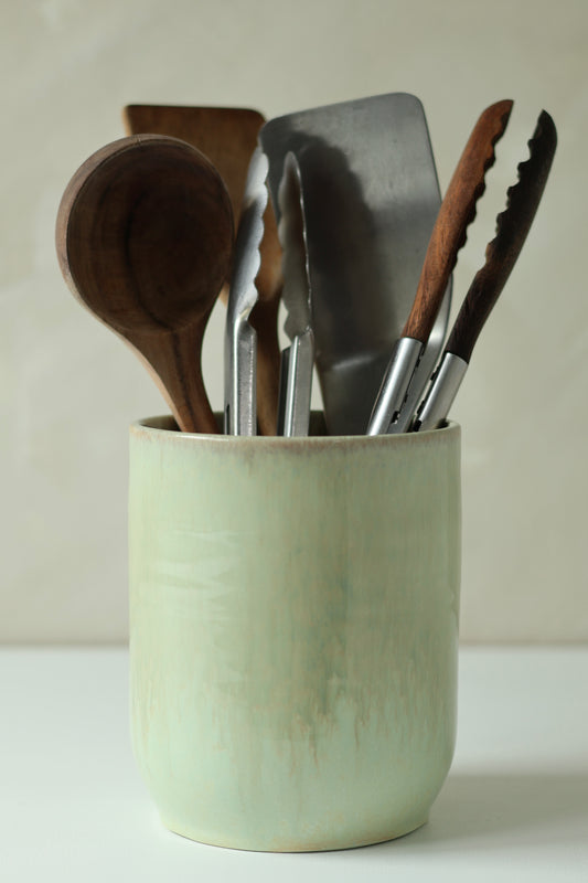 Utensil Holder | Dewy Moss | MADE TO ORDER