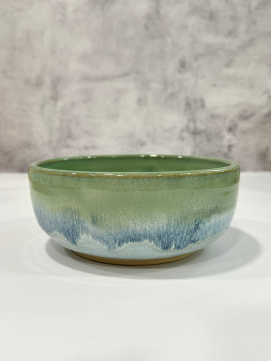 The PERSONAL Garlic Grater Salad Bowl | Sea Glass